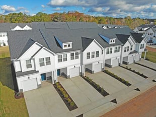 The Townes at Clairbrook Overhead Drone