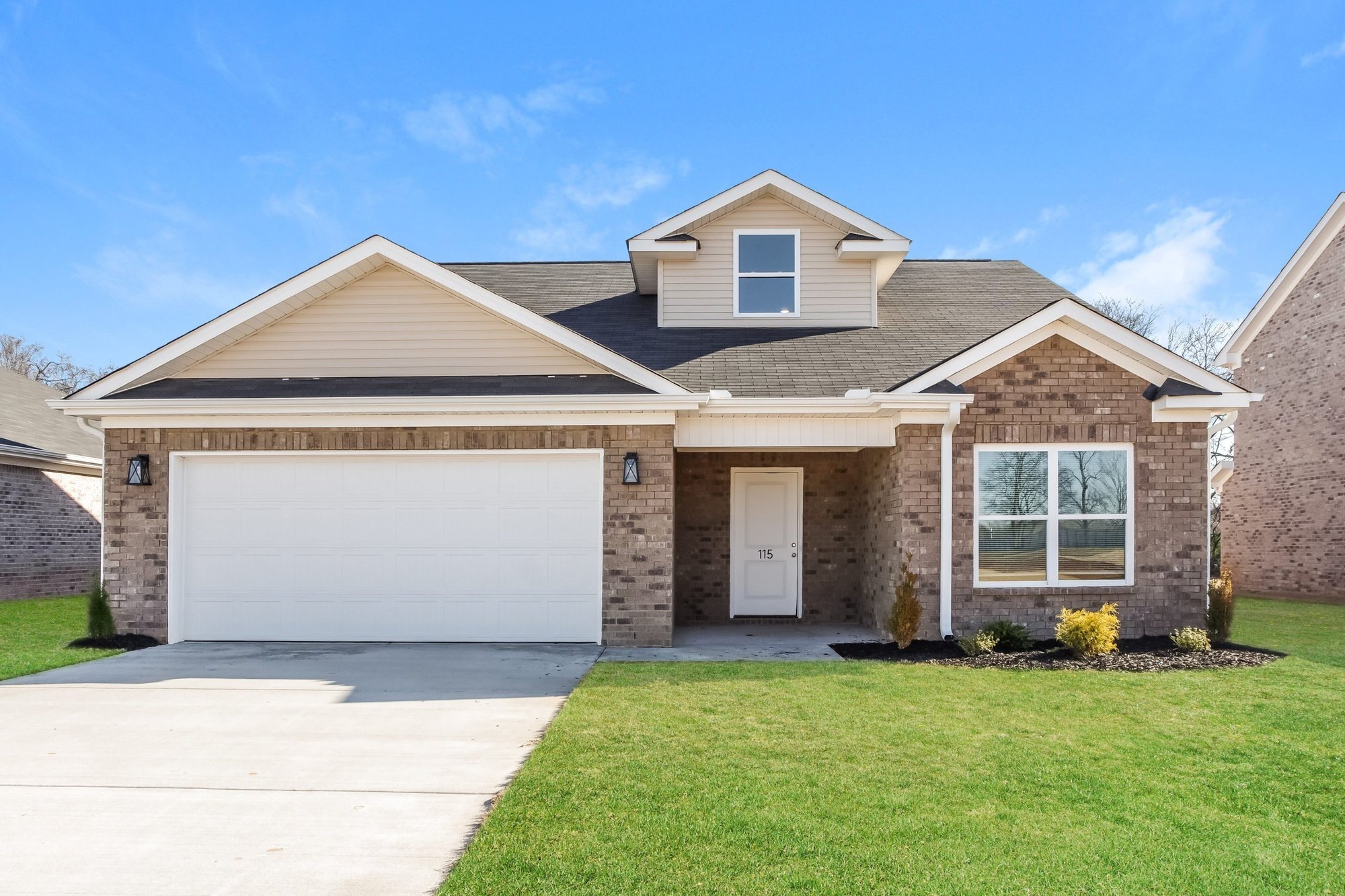 holly greene - front of home